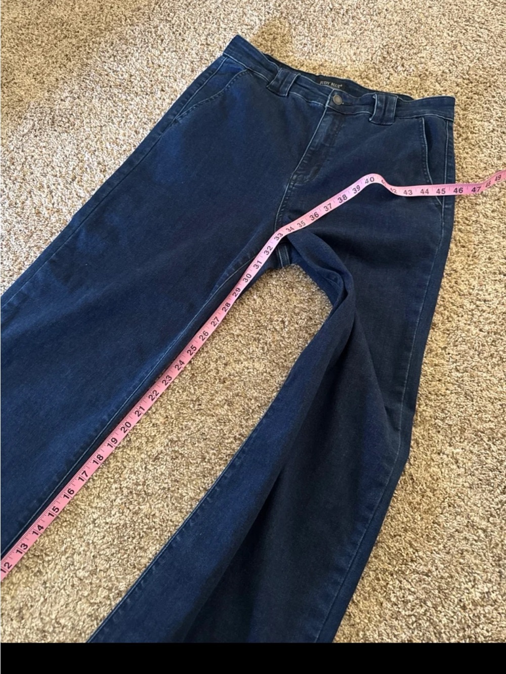 Judy Blue Trouser Wide Leg 82471 in Dark Wash size 11/30 - Picture 10 of 12